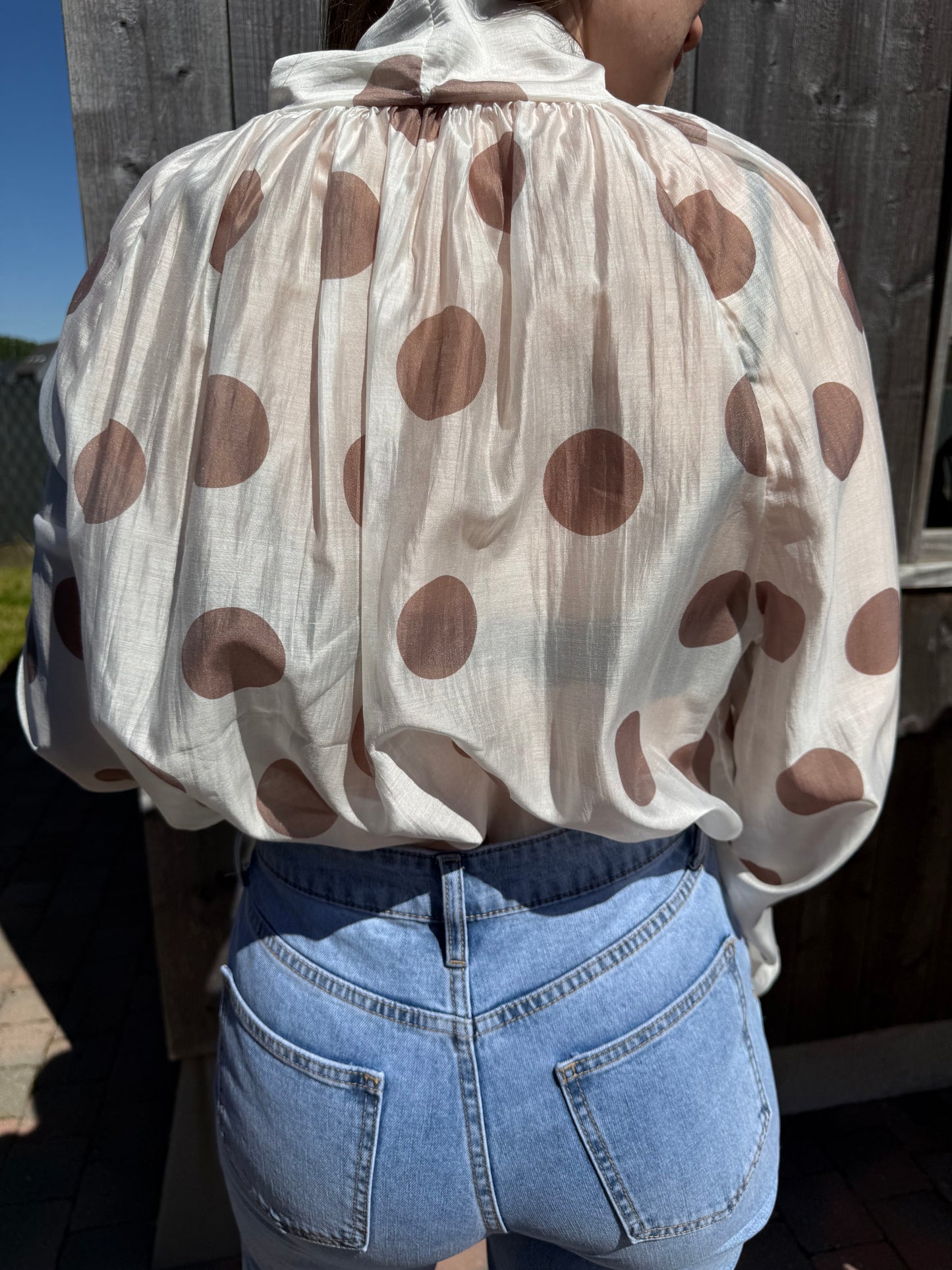 Alma | polka dot blouse