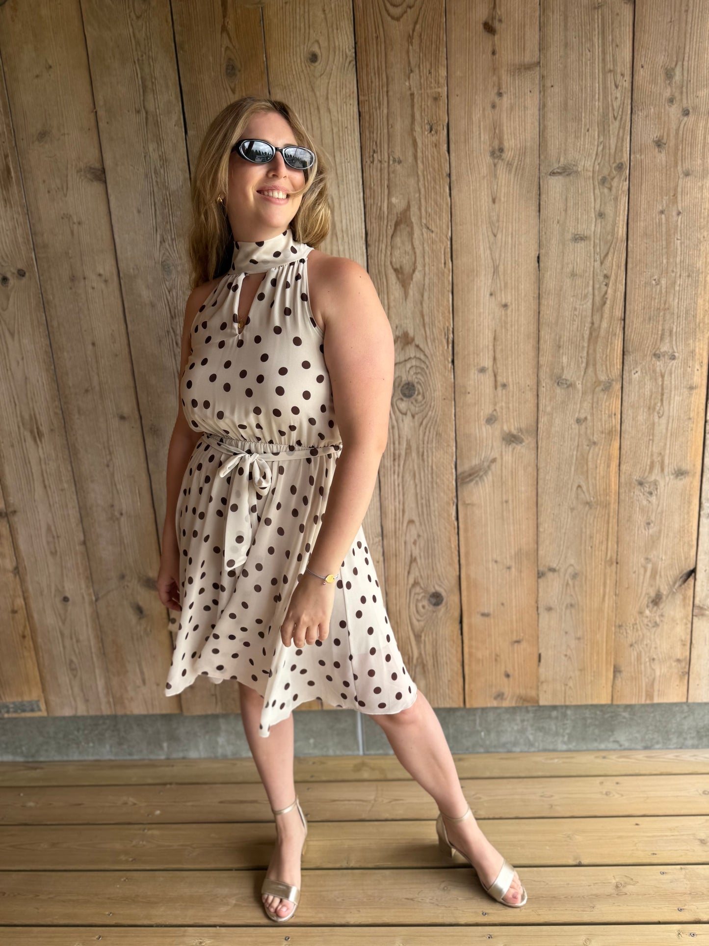 Elle | polka dot dress