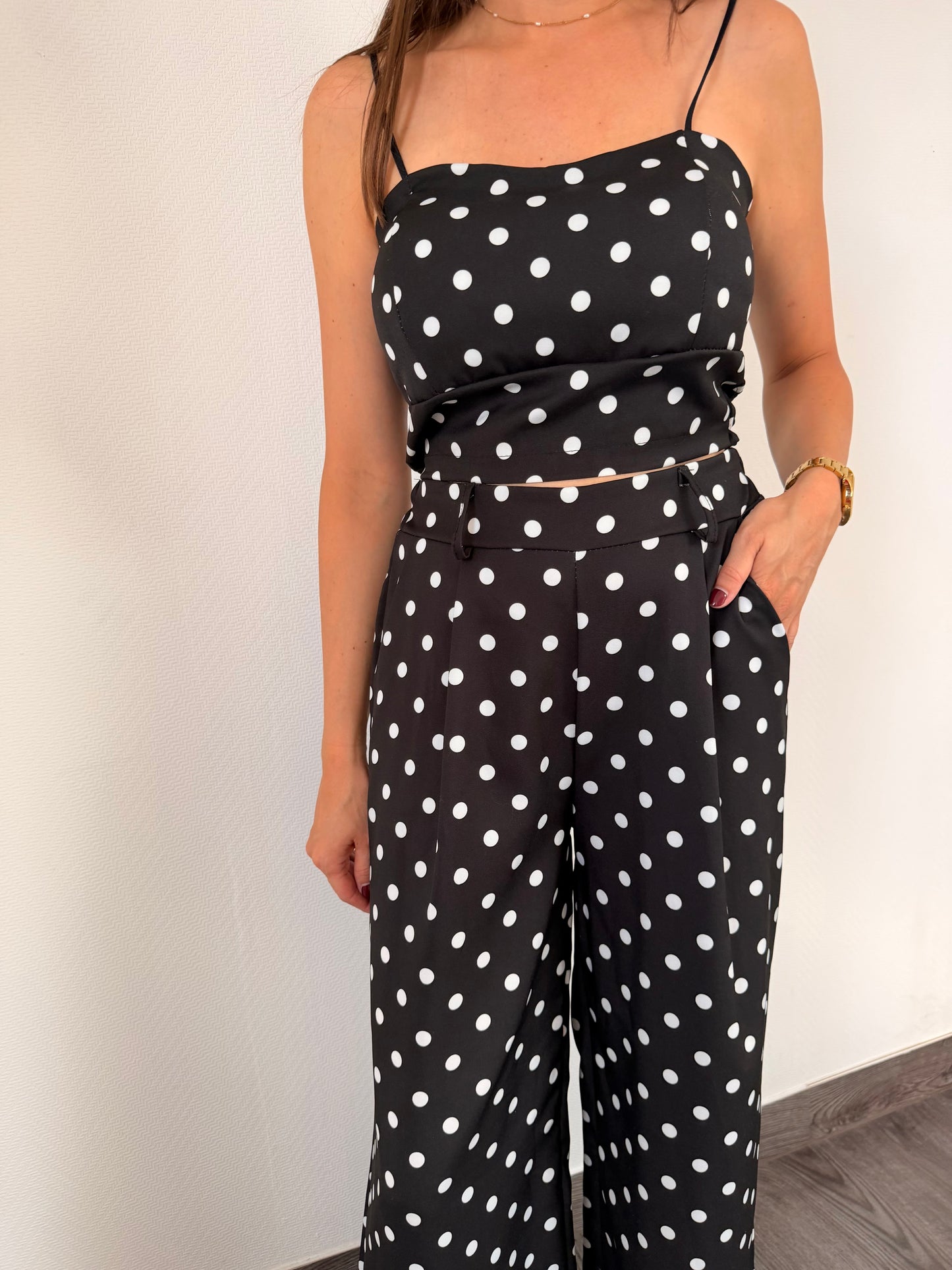 Naëlle | black polka dots set