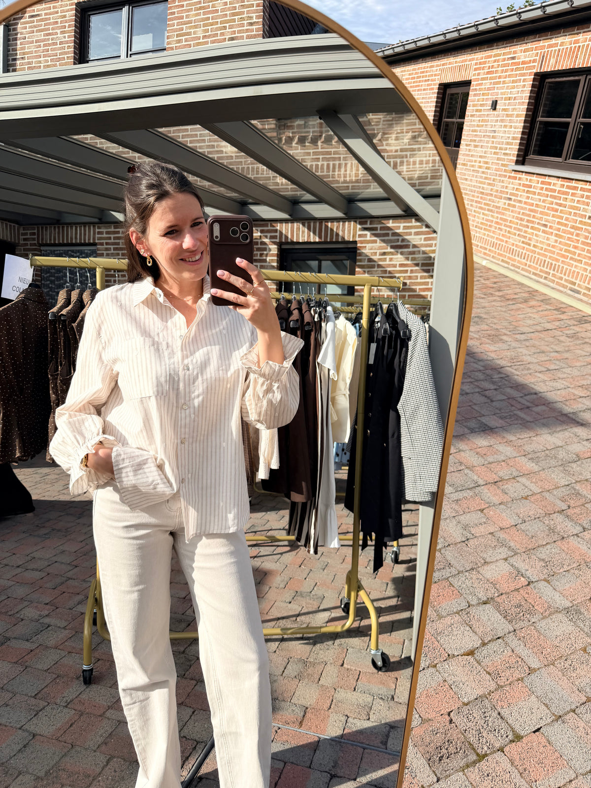 Elvienne | striped blouse with hearts