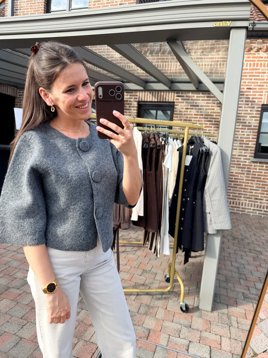 Arielle | grey cardigan
