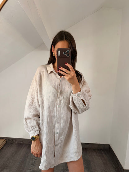 Eveline | beige tetra dress