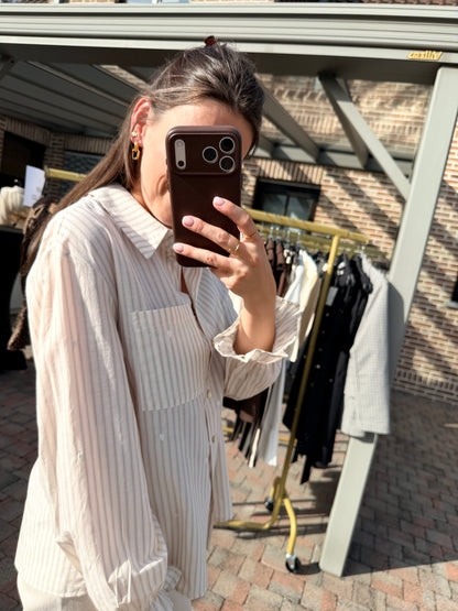 Elvienne | striped blouse with hearts