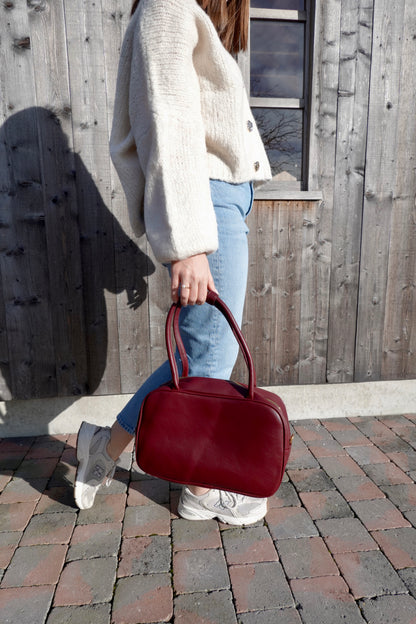 Rosalie | burgundy handbag