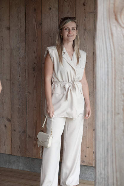 Riviera | beige suit set