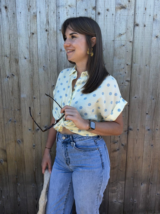 Valentina | polka dot blouse