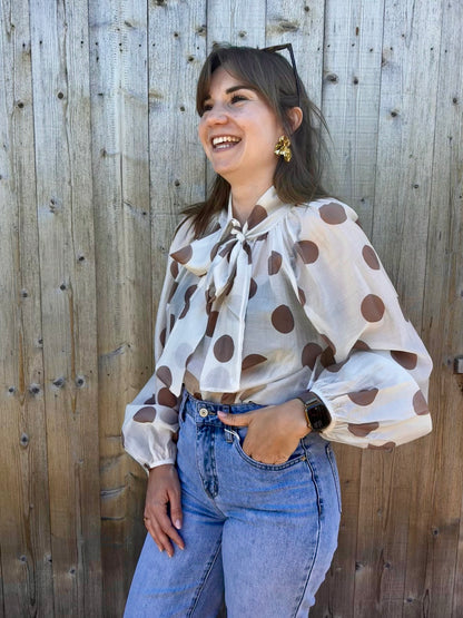 Alma | polka dot blouse