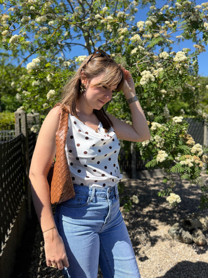 Zaya | polka dot top