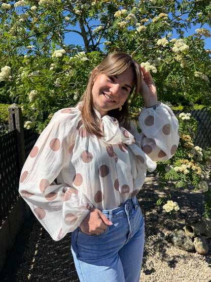 Alma | polka dot blouse