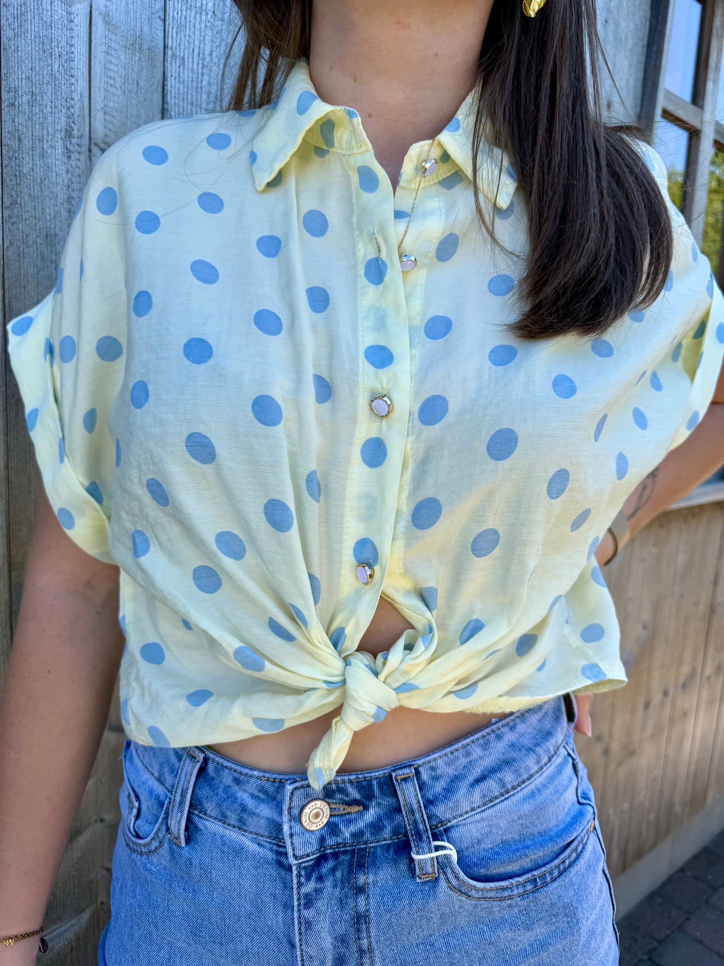 Valentina | polka dot blouse