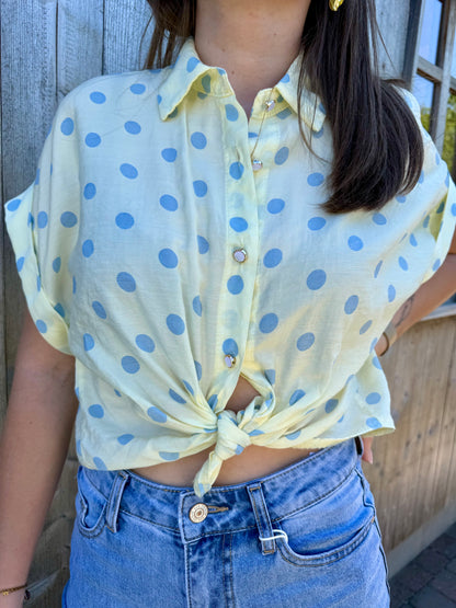 Valentina | polka dot blouse