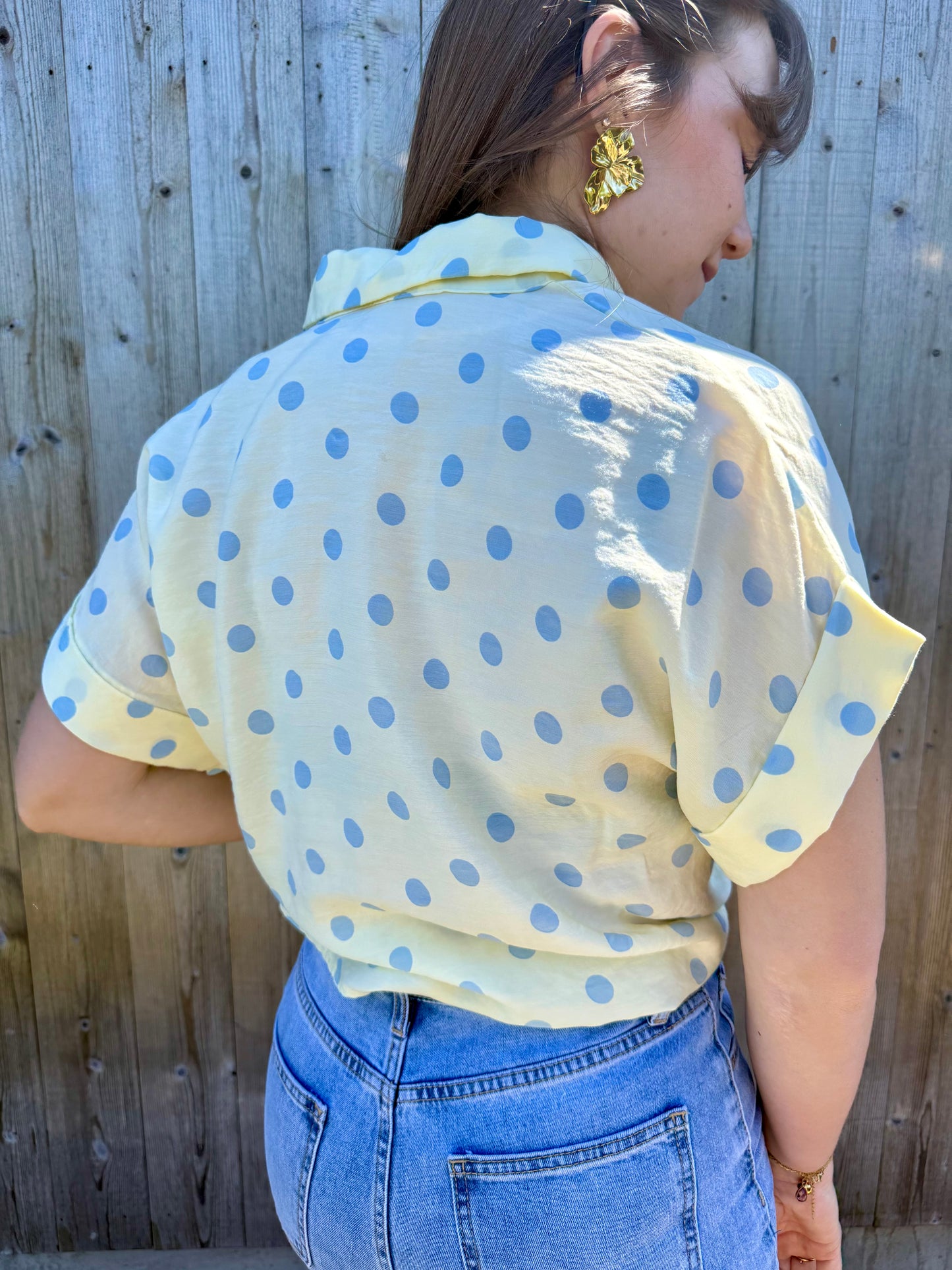Valentina | polka dot blouse