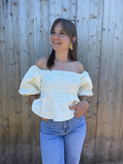 Elen | puff sleeve top