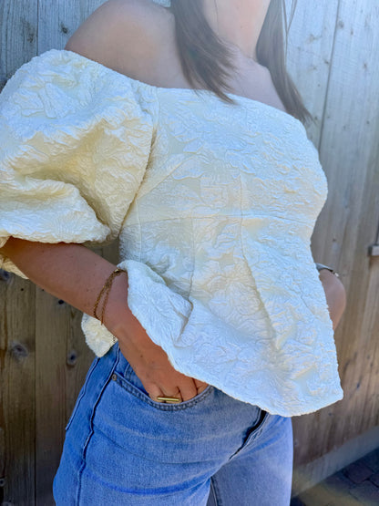 Elen | puff sleeve top