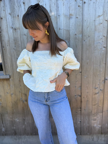 Elen | puff sleeve top
