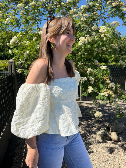 Elen | puff sleeve top