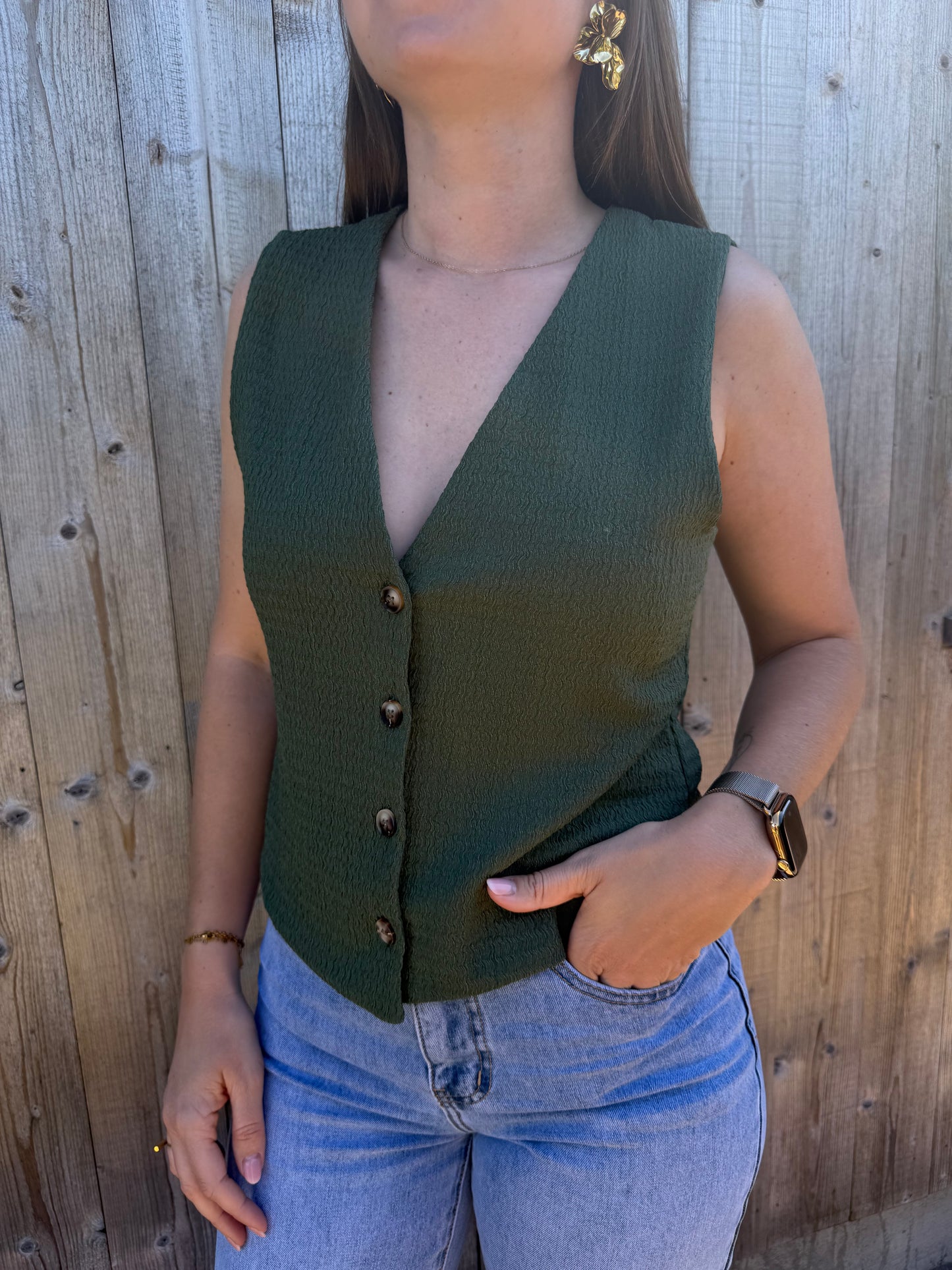 Marilynn | khaki top