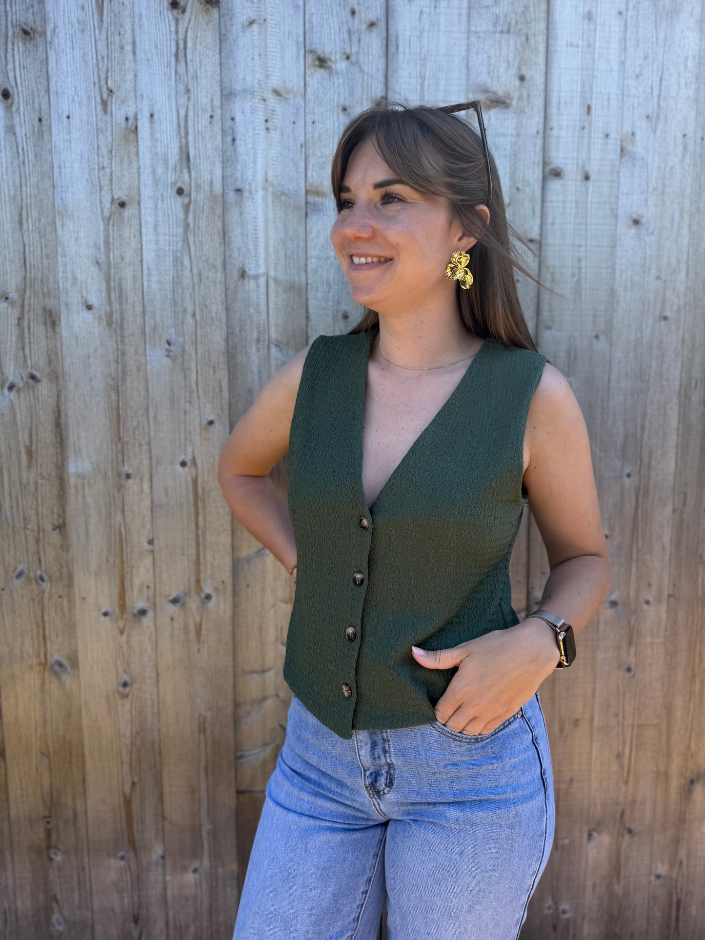 Marilynn | khaki top