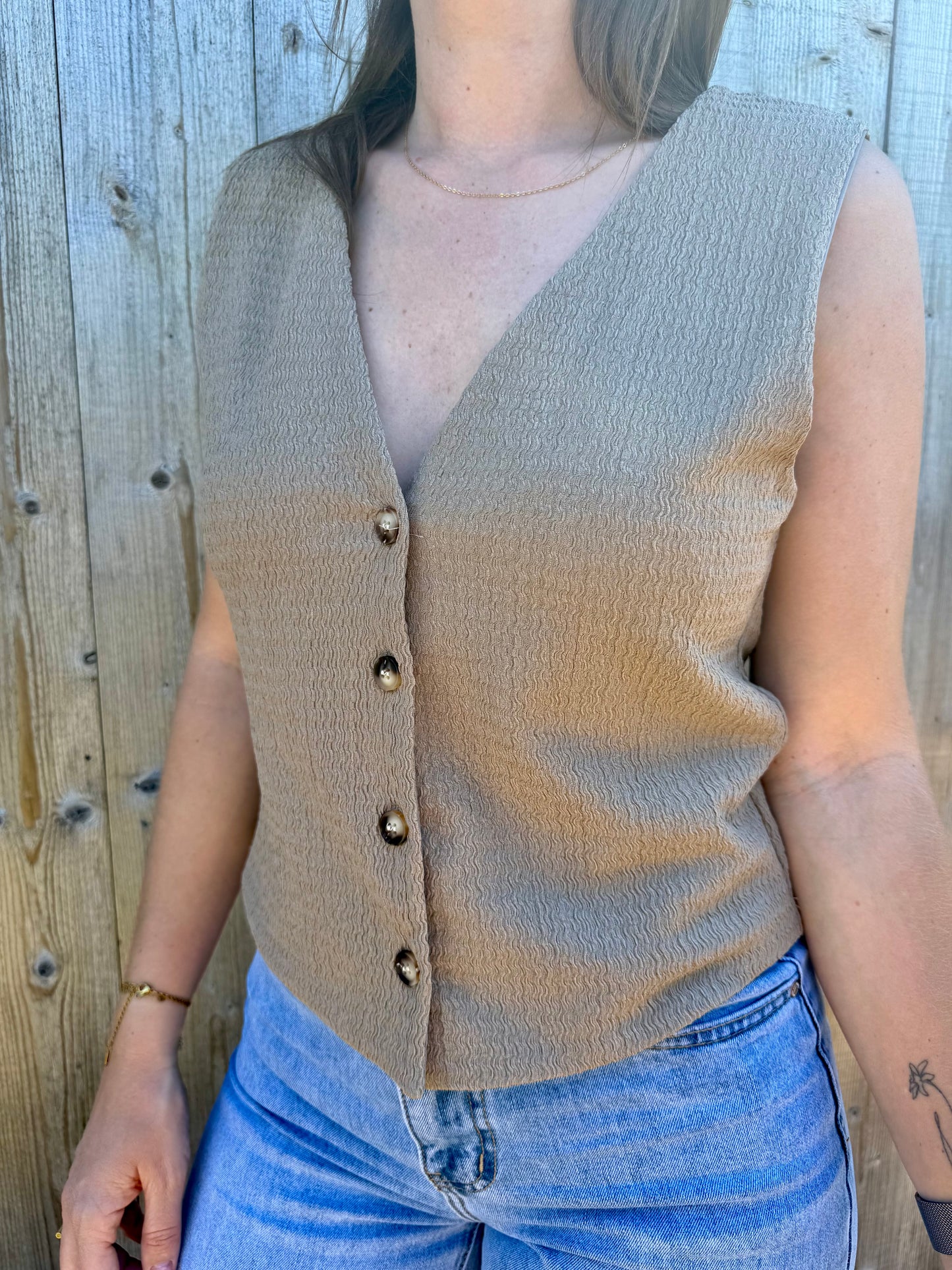 Marilynn | taupe top