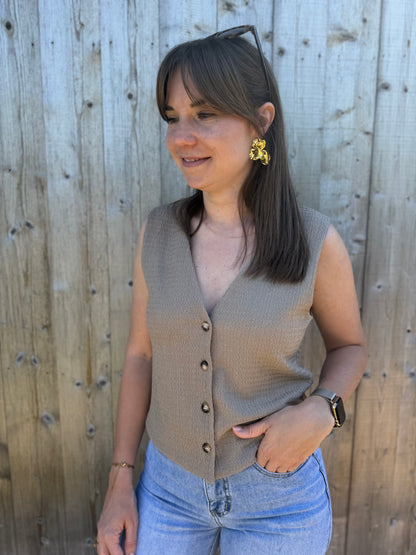 Marilynn | taupe top