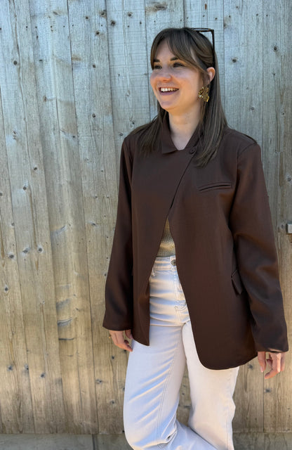 Ella | brown blazer