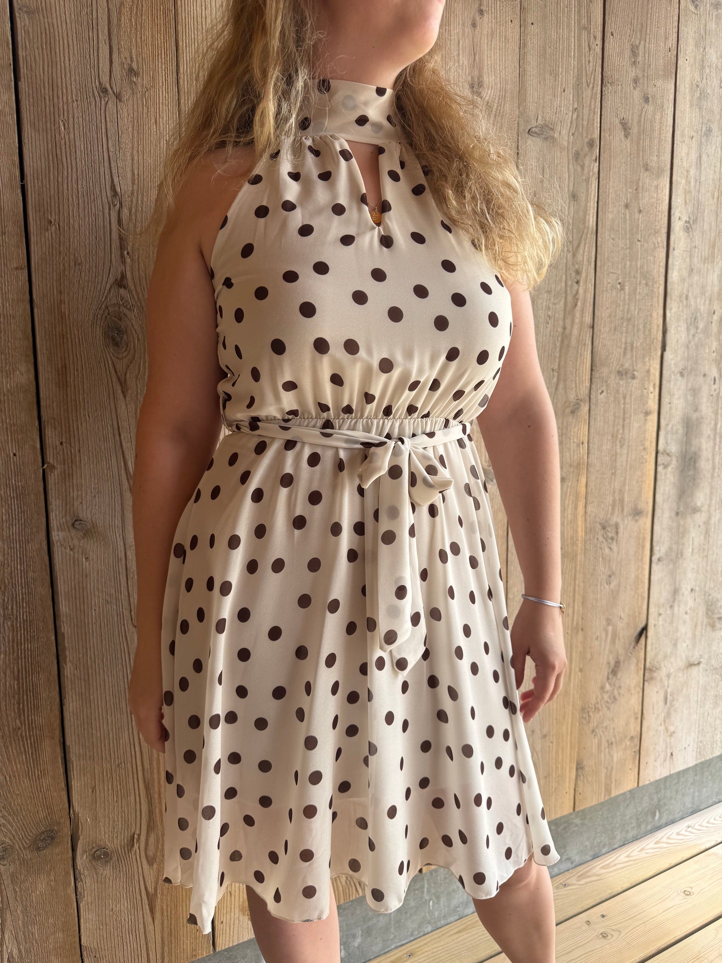 Elle | polka dot dress