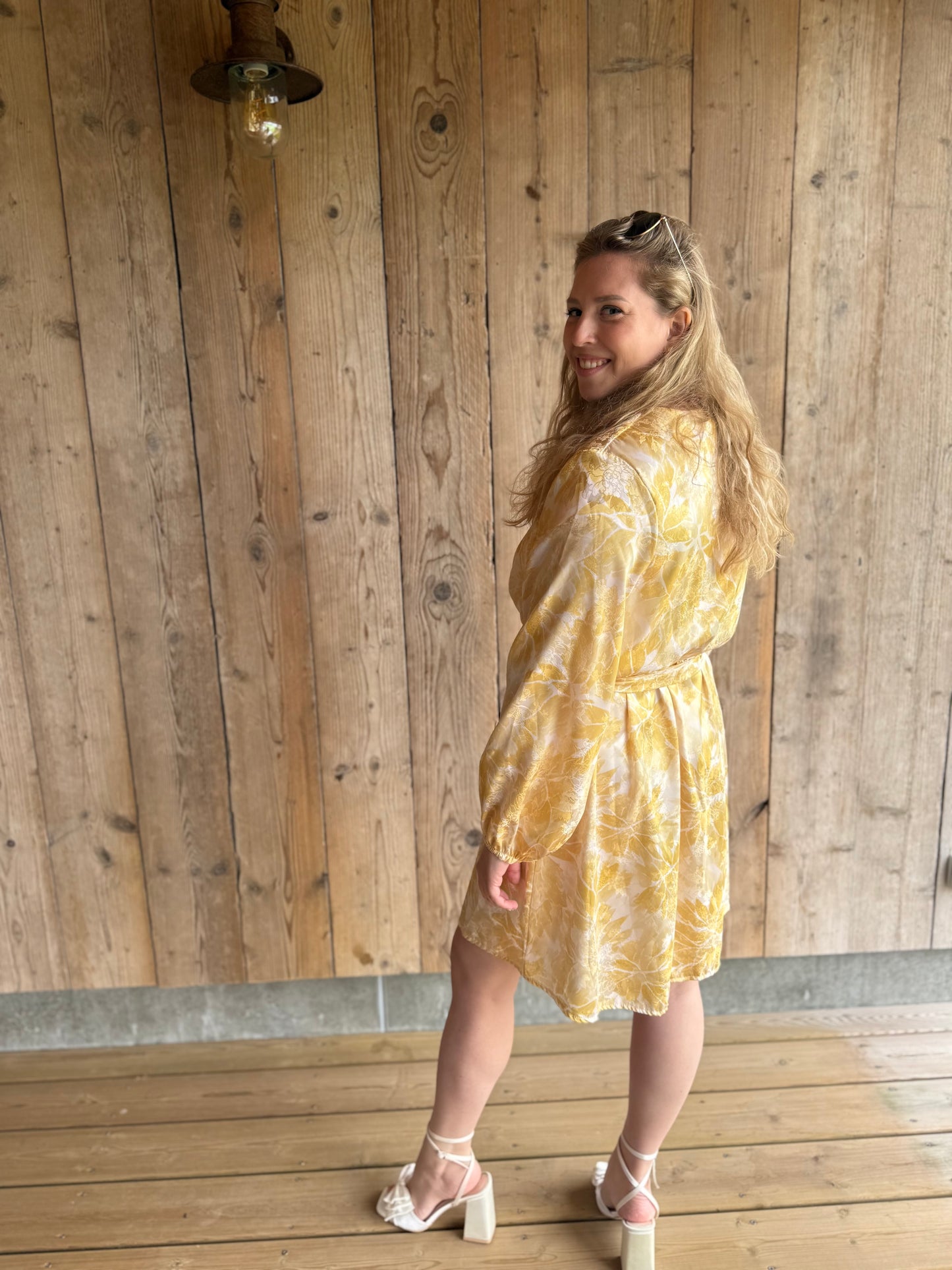 Scarlett | yellow printed dress