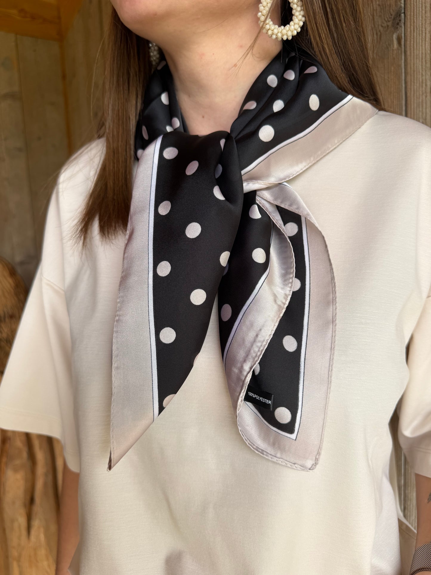 Alizée | black silk scarf