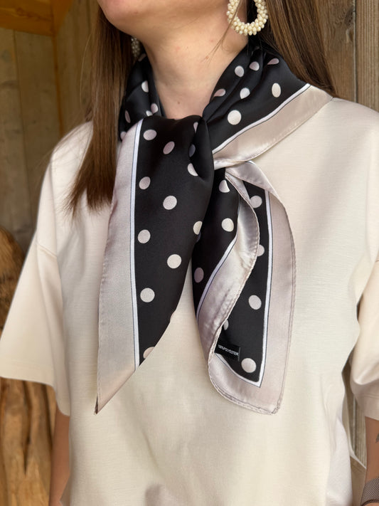 Alizée | black silk scarf