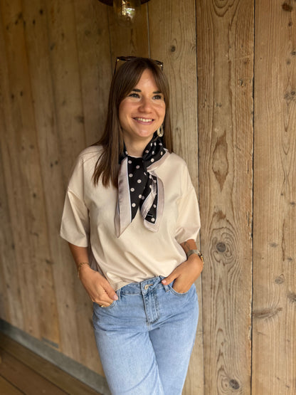 Alizée | black silk scarf