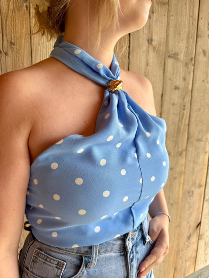 Vivienne | polka dot top