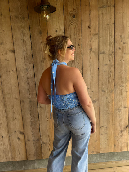 Vivienne | polka dot top