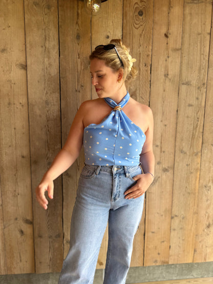 Vivienne | polka dot top
