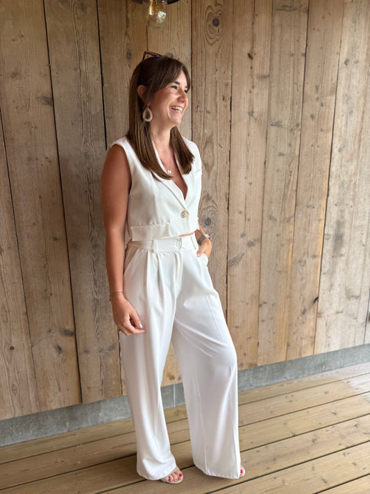 Rosy | white suit set