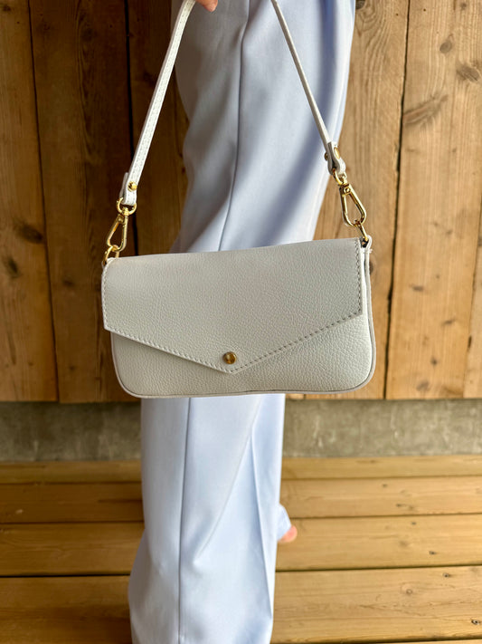 Lyn | blue leather handbag
