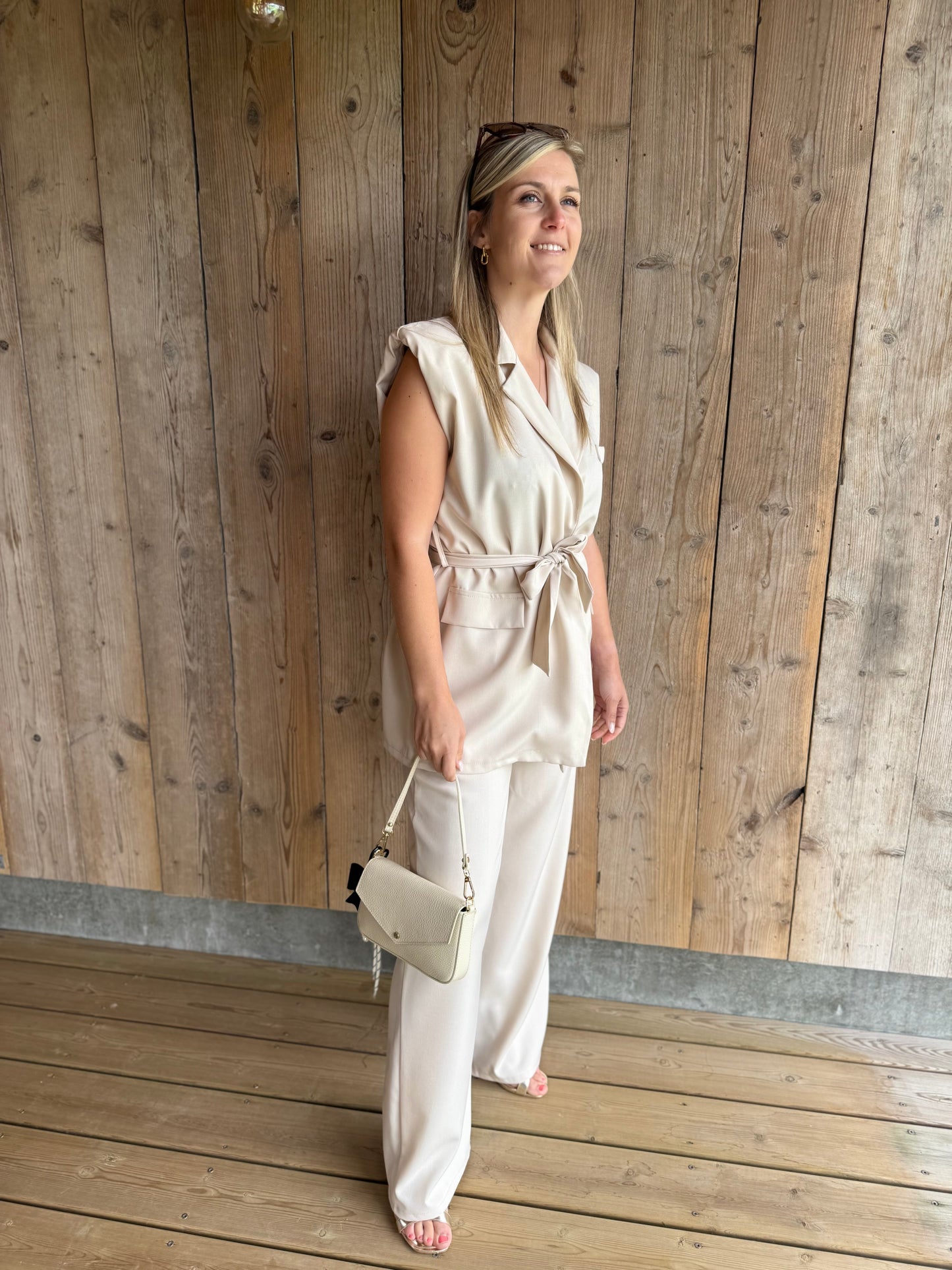 Riviera | beige suit set
