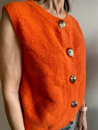 Ivory | knitted vest