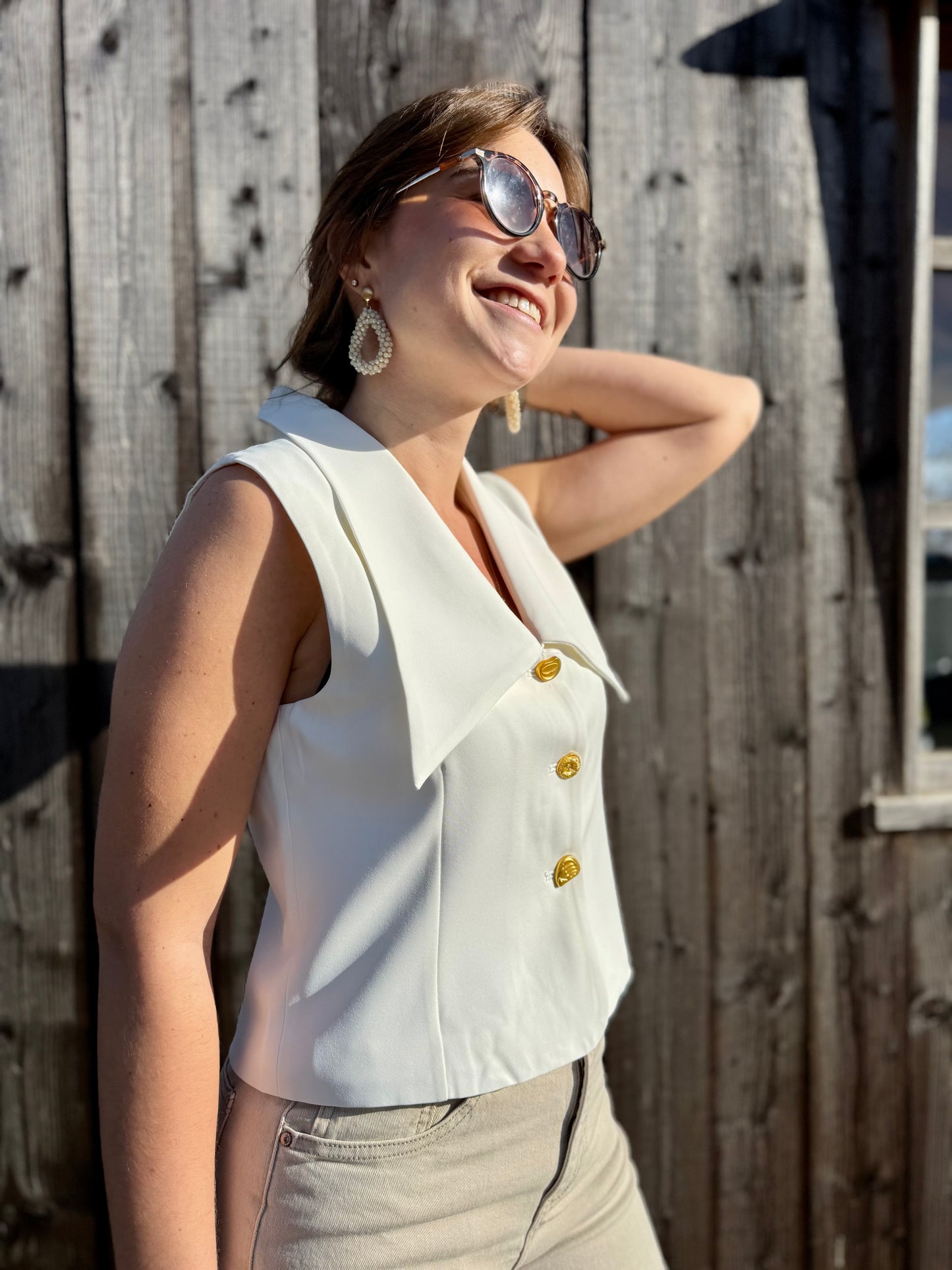 Marivelle | sleeveless cardigan