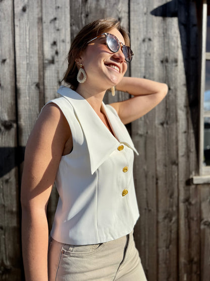 Marivelle | sleeveless cardigan