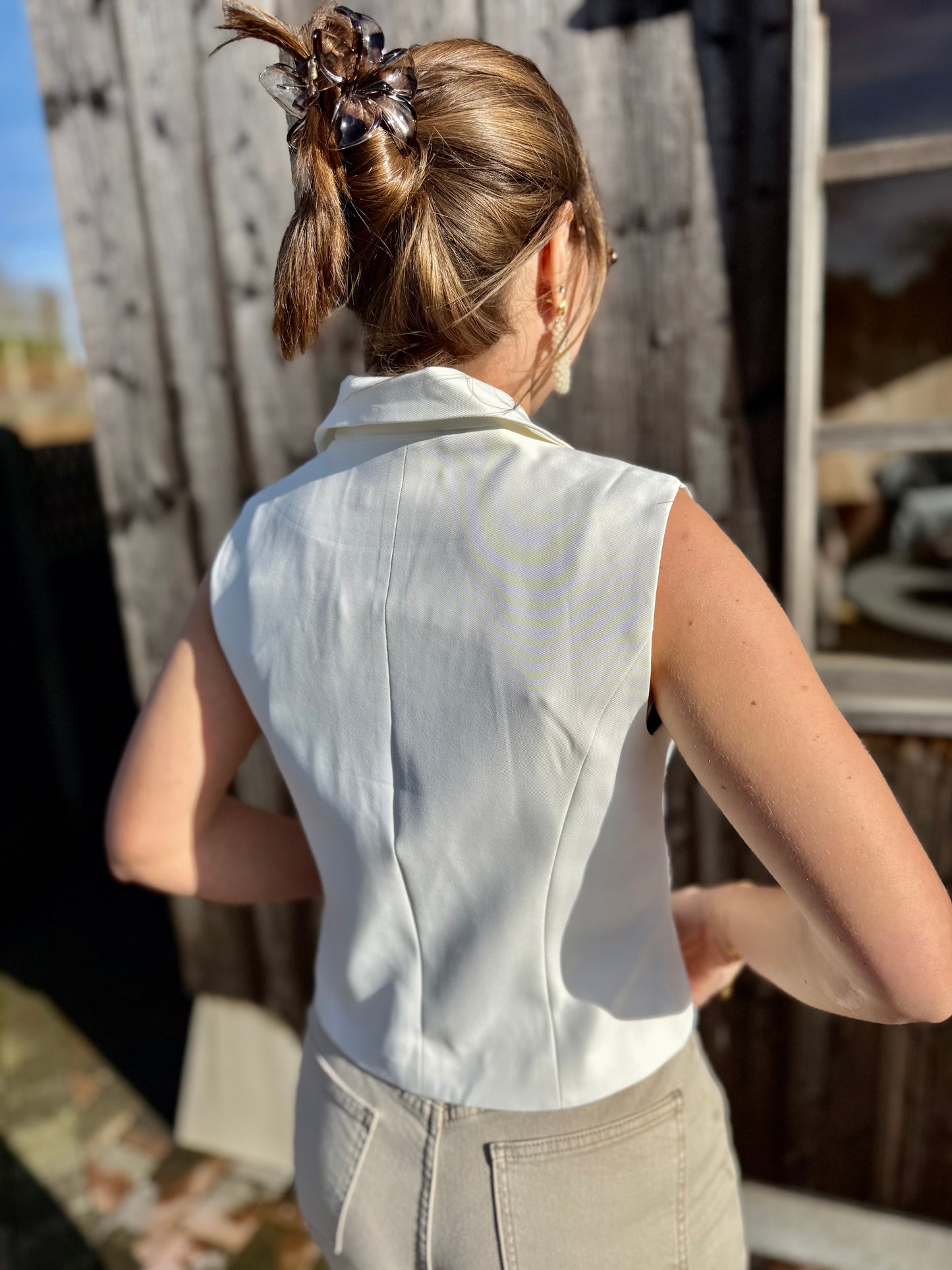 Marivelle | sleeveless cardigan