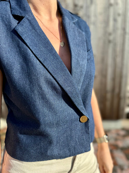 Inari | sleeveless cardigan