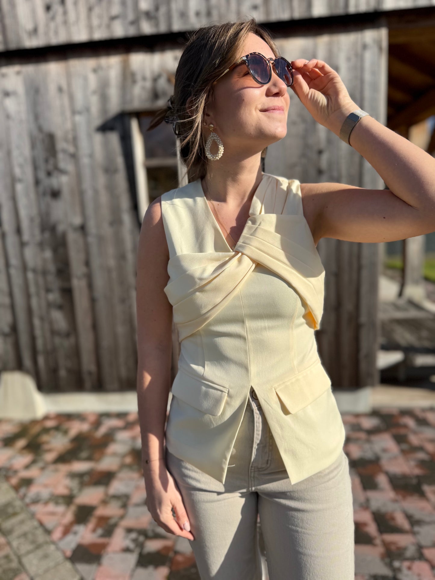 Véra | sleeveless cardigan