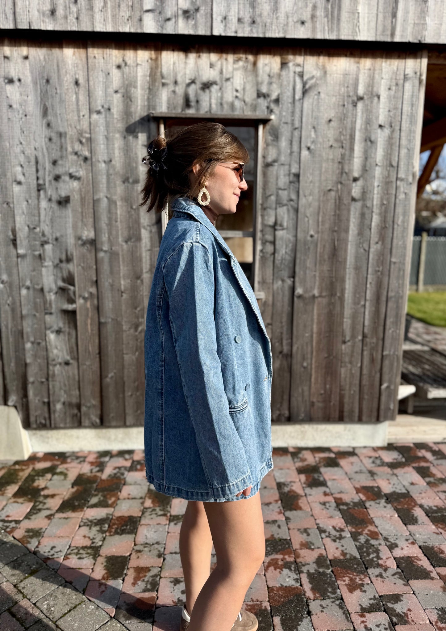 Claire | denim blazer
