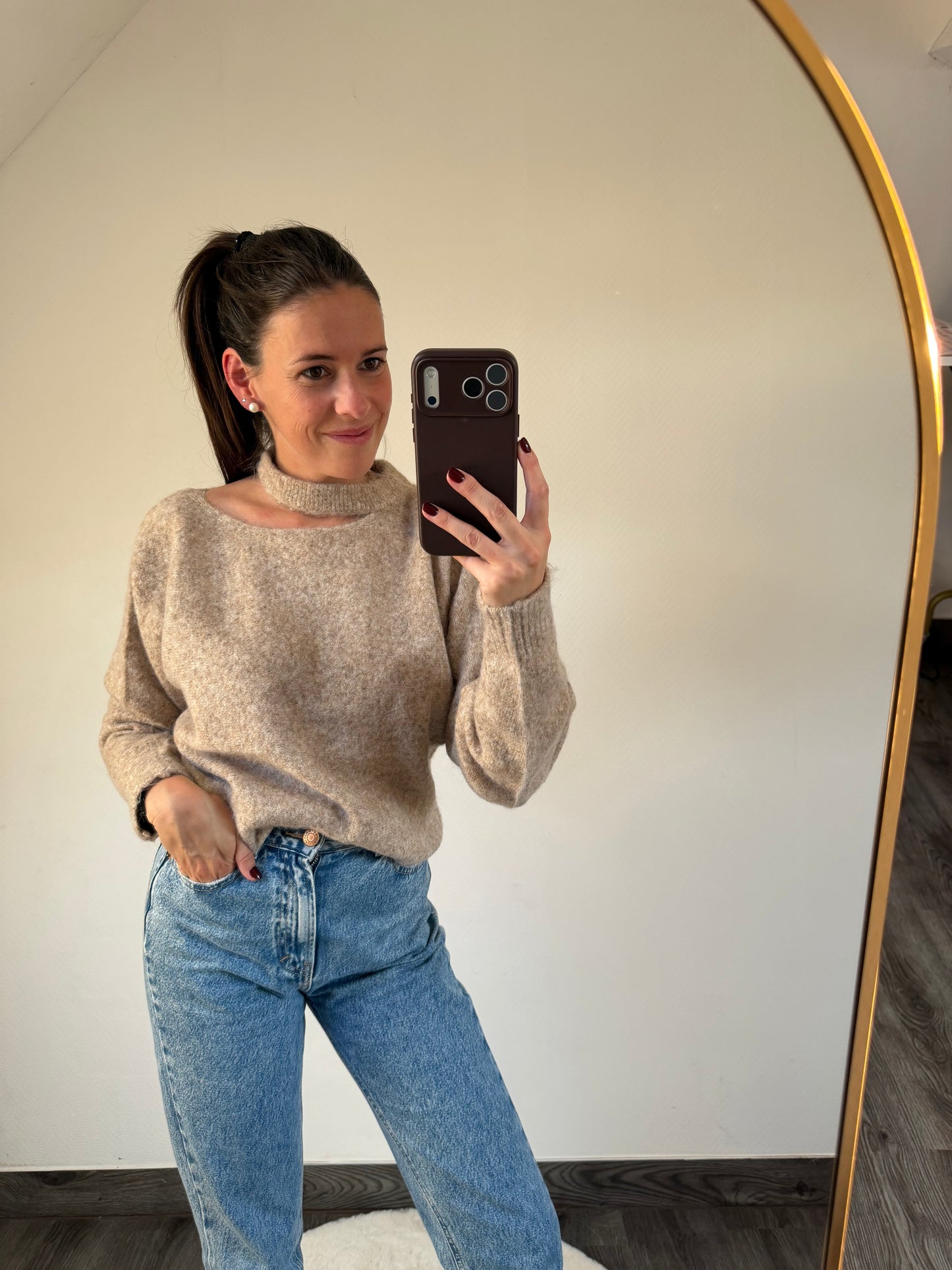 Naël | taupe sweater